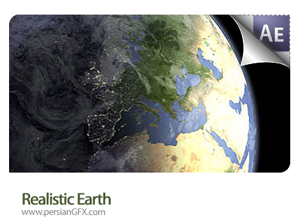یک نمونه افترافکت زمین واقعی - Realistic Earth