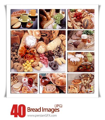 مجموعه تصاویر از انواع نان ها - Bread Images