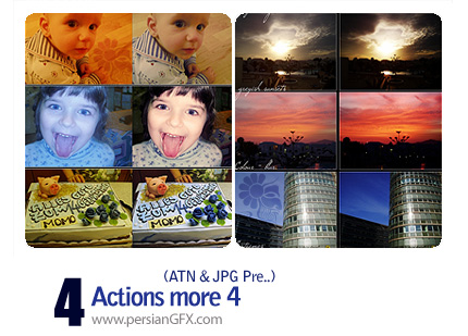 سری جذاب اکشن های تغییر رنگ کلی تصاویر - Actions More 04