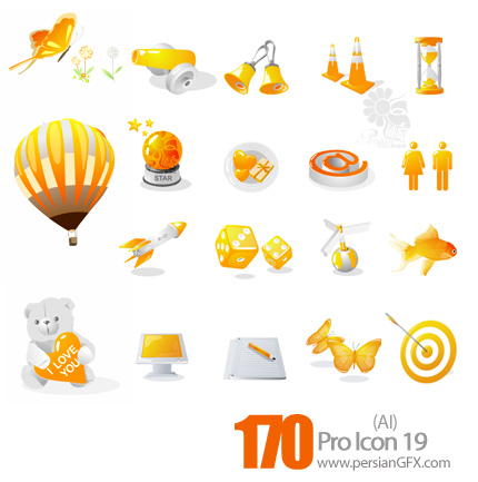 کلکسیون آیکون های جالب و زیبا شماره نوزده - Pro Icon 19