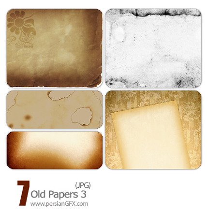 پترن های زیبای کاغذ های قدیمی شماره سه - Old Paper Pattern 03