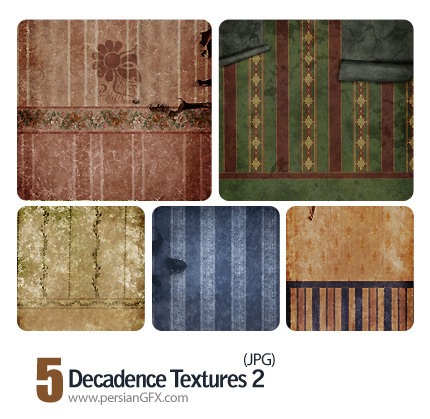 کاغذ دیواری فرسوده شماره دو - Decadence Textures 02