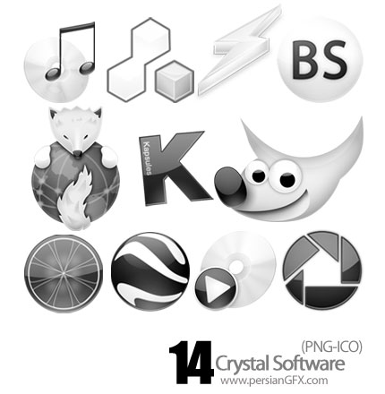 آیکون نرم افزار کریستال -Crystal Software Icon