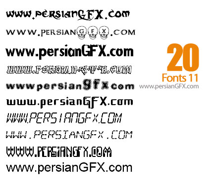 بیست فونت انگلیسی زیبا شماره یازده - Fonts 11