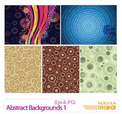 دانلود وکتور بک گراند انتزاعی -  Abstract Backgrounds 01