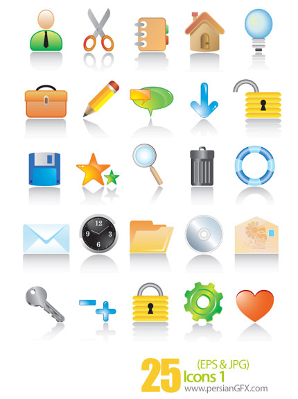 دانلود آیکون های کامپیوتر -Icons 01    