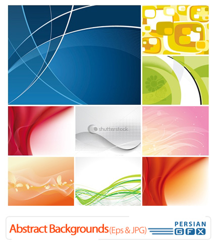 دانلود وکتور بک گراند انتزاعی و رنگی مدرن - Abstract Backgrounds 03
