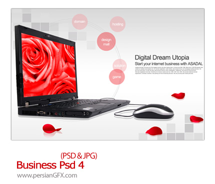 دانلود تصویر لایه باز تجاری، بازرگانی - Business Psd 04   