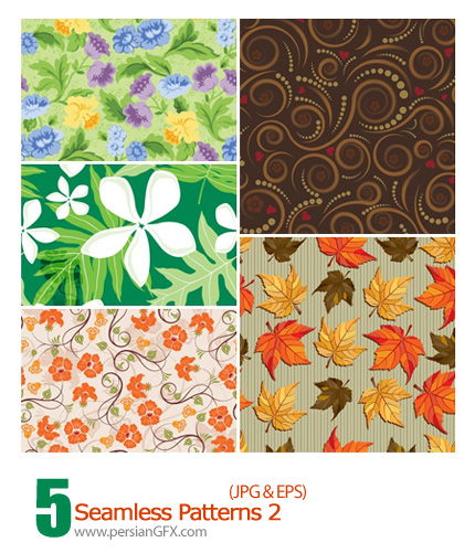 دانلود پترن گل دار - Seamless Patterns 02   