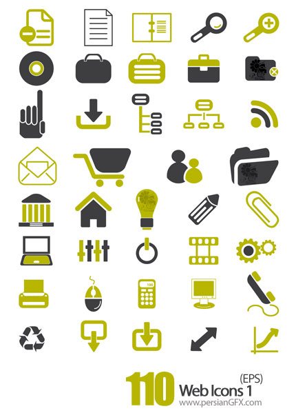 دانلود آیکون های وب - Web Icons 01    