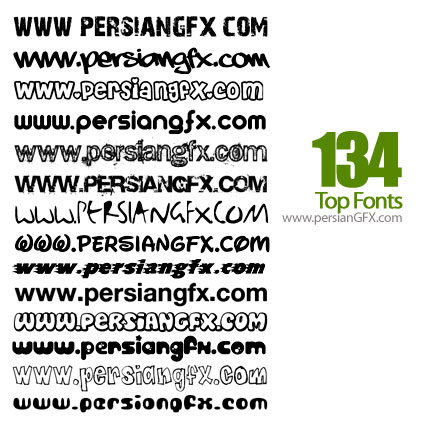 دانلود صد و سی و چهار فونت انگلیسی - Top Fonts
