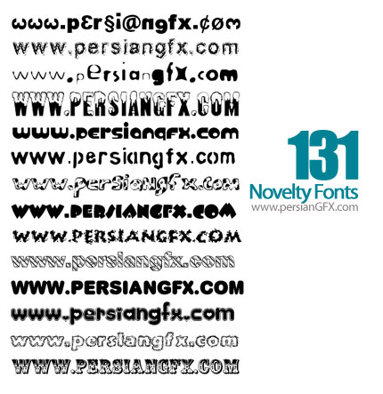 دانلود صد و سی و یک فونت انگلیسی جدید - Novelty Fonts