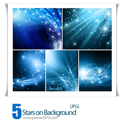 دانلود تصاویر ستاره در بک گراند - Stars on Background