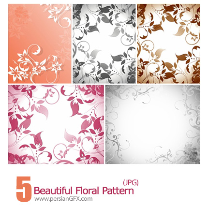 دانلود پترن های گل دار زیبا - Beautiful Floral Pattern   