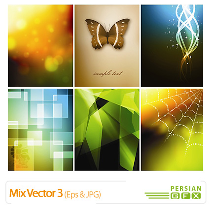 دانلود وکتور ترکیبی بک گراند - Mix Vectors 03 