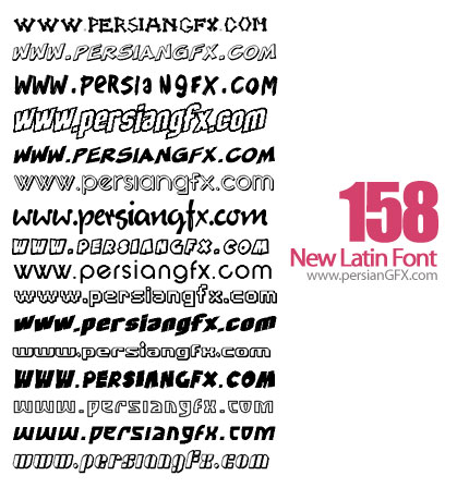 دانلود صد و پنجاه وهشت فونت جدید لاتین - New Latin Font