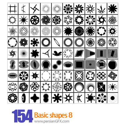 دانلود اشکال متنوع شماره هشت 154 - Basic Shapes 08