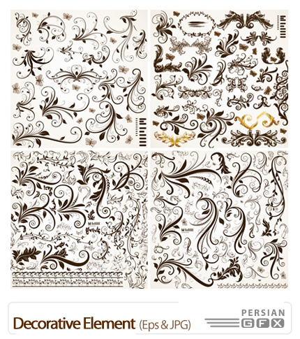 دانلود وکتور تزیینی - Decorative Element 