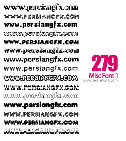 دانلود دویست و هفتاد و نه فونت انگلیسی - Misc Font 01