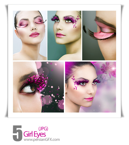 دانلود تصاویر دختر، آرایش چشم - Girl Eyes