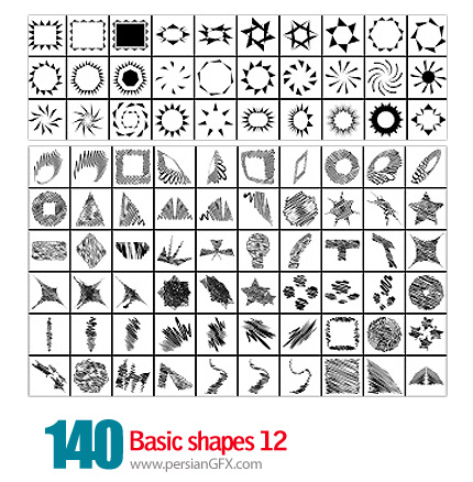 دانلود اشکال متنوع شماره دوازده 140 - Basic Shapes 12
