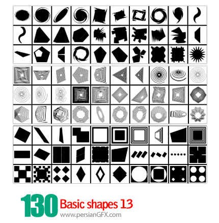 دانلود اشکال متنوع شماره سیزده 130 - Basic Shapes 13