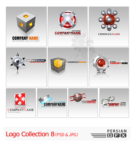 دانلود کلکسیون آماده آرم و لوگو شماره هشت - Logo Collection 08