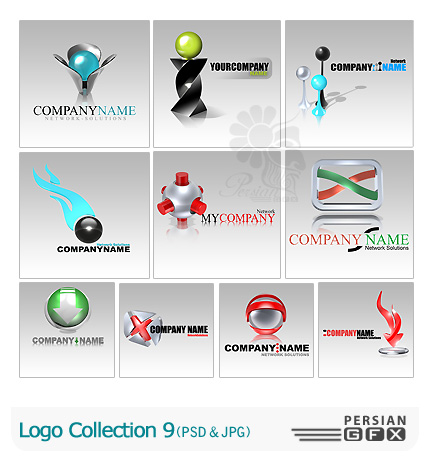 دانلود کلکسیون آماده آرم و لوگو شماره نه - Logo Collection 09