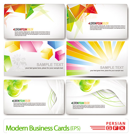 دانلود کارت ویزیت تجاری مدرن - Modern Business Cards 