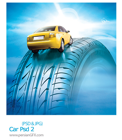 دانلود تصویر لایه باز ماشین - Car Psd 02    