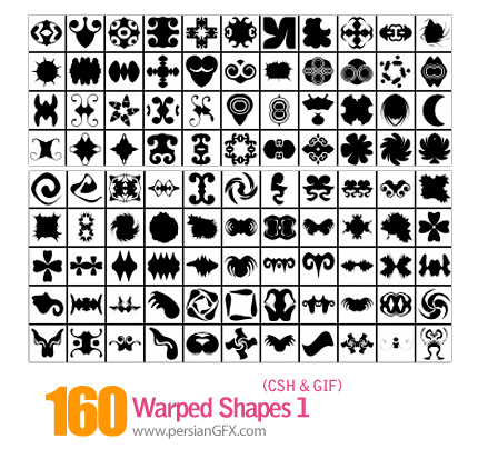 دانلود اشکال منحنی و پیچان شماره یک 160 - Warped Shapes 01
