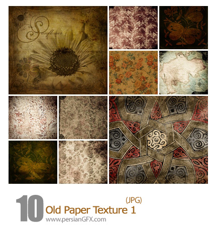 دانلود بافت زیبای کاغذ های قدیمی - Old Paper Texture 01