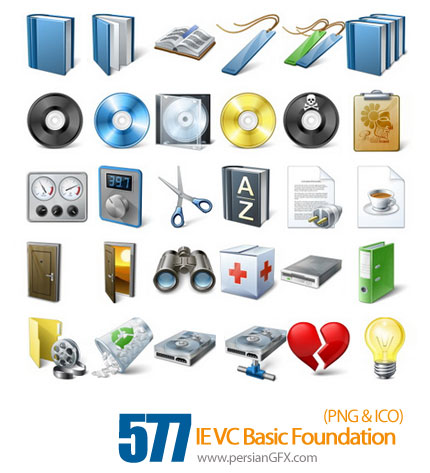 دانلود آیکون های متنوع - IE VC Basic Foundation