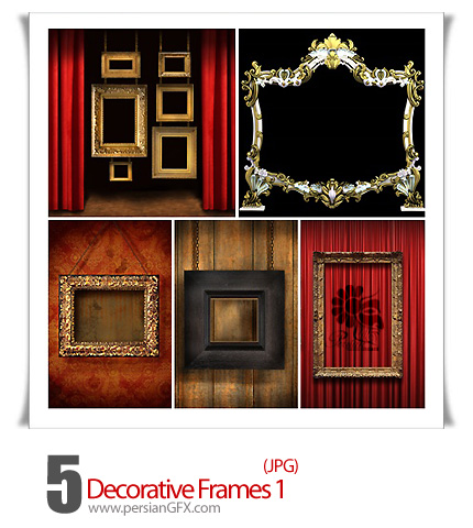 دانلود تصاویر فریم های تزیینی - Decorative Frames 01 