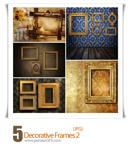 دانلود تصاویر فریم های تزیینی - Decorative Frames 02 