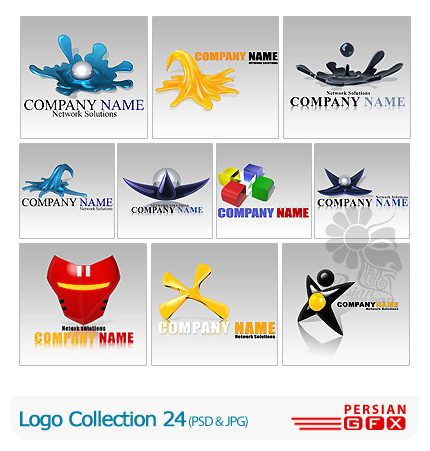 دانلود کلکسیون آماده آرم و لوگو شماره بیست و چهار - Logo Collection 24