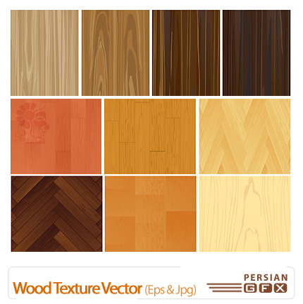 دانلود وکتور بافت چوب - Wood Texture Vector        
