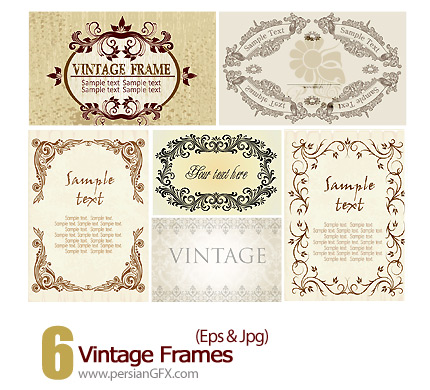 دانلود فریم تزیینی - Vintage Frames