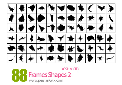 دانلود اشکال فرم شماره دو 88 - Frames Shapes 02