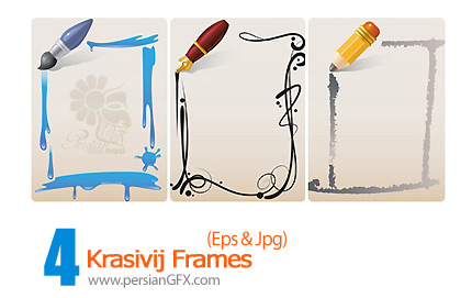 دانلود فریم وکتور - Krasivij Frames