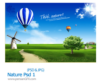 دانلود تصاویر لایه طبیعت - Nature Psd 01