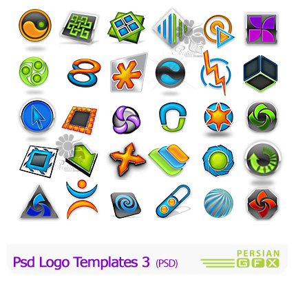 دانلود آرم و لوگو لایه باز -Psd Logo Templates 03