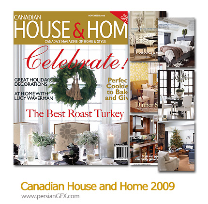 دانلود مجله طراحی دکوراسیون، طراحی داخلی - Canadian House and Home 2009  