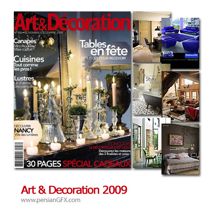 دانلود مجله طراحی دکوراسیون، طراحی داخلی - Art & Decoration 2009