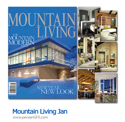 دانلود مجله طراحی دکوراسیون، طراحی داخلی - Mountain Living Jan