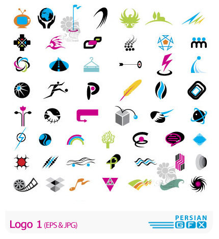 دانلود لوگو وکتور متنوع و مدرن - Logo 01  
