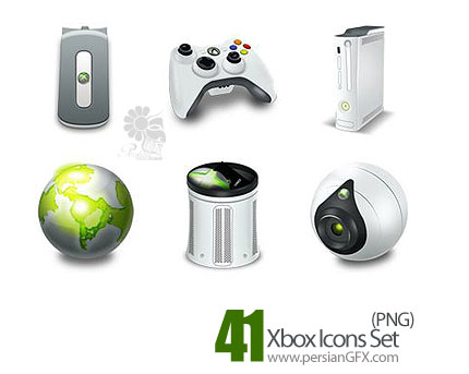دانلود آیکون های ایکس باکس -  41Cool Xbox 360 Icons Set
