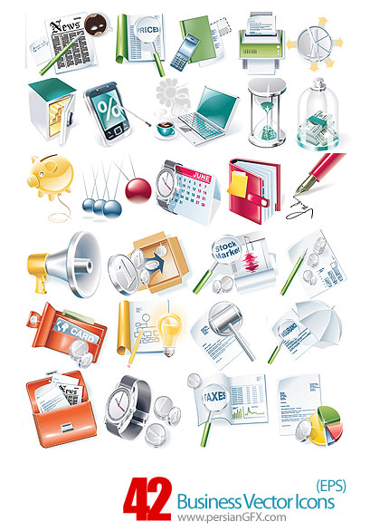 دانلود آیکون های تجاری - Business Vector Icons