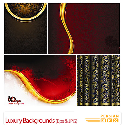 دانلود وکتور پس زمینه لوکس - Stock Vector Luxury Backgrounds