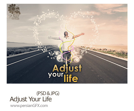 دانلود تصویر لایه باز زندگی - Adjust Your Life    